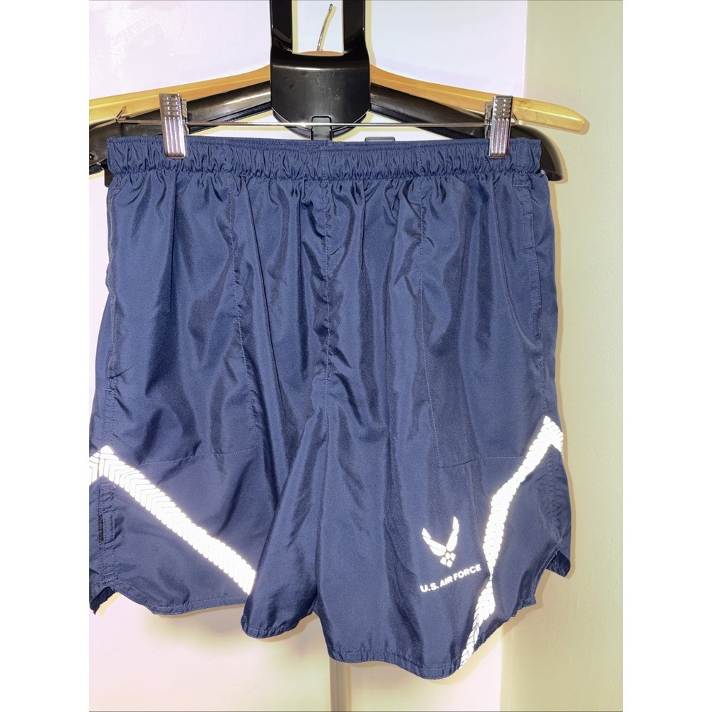 US Air Force swim trunks blue made in the USA standard issued mens sz large